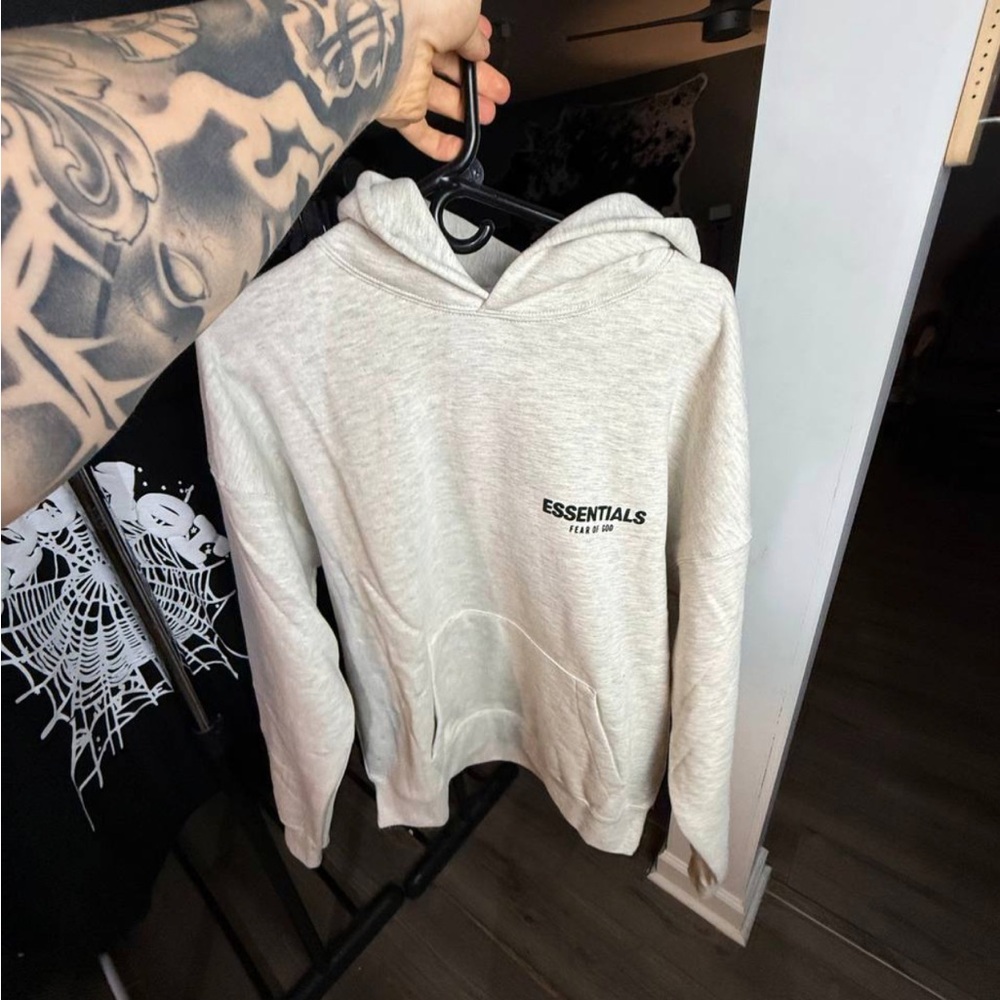 Essentials Light Oat Hoodie for Men